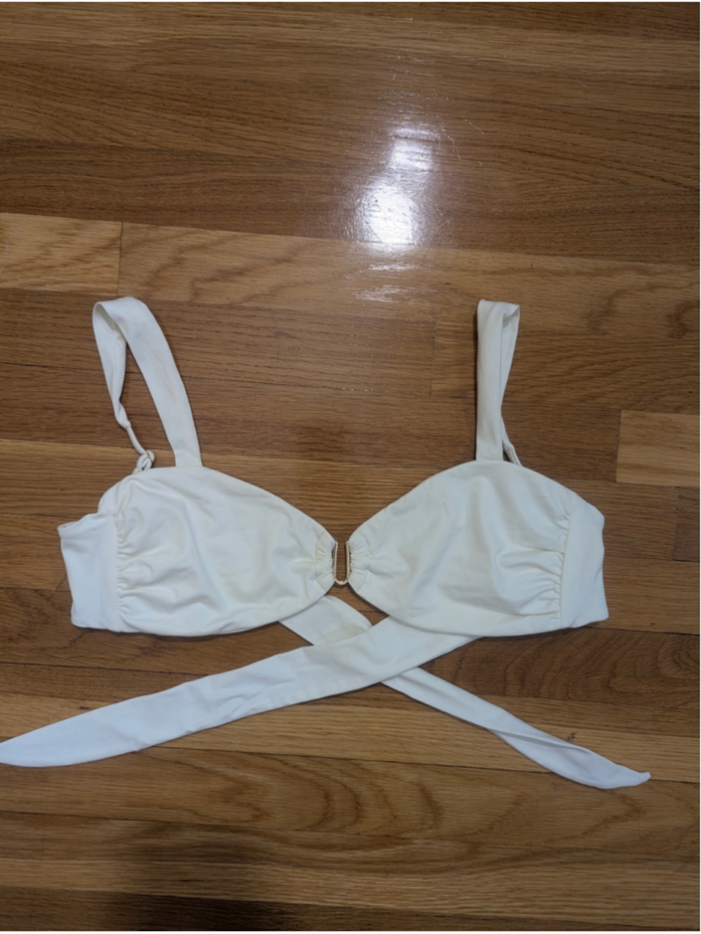Away That Day Bikini Top Medium Ivory White - Picture 3 of 6